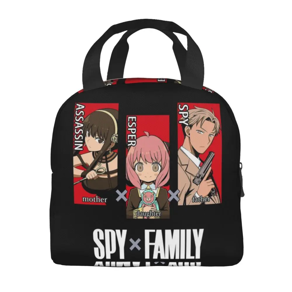 

Spy X Family Insulated Lunch Bag for Women Portable Anime Manga TV Movie Thermal Cooler Bento Box Office Work School