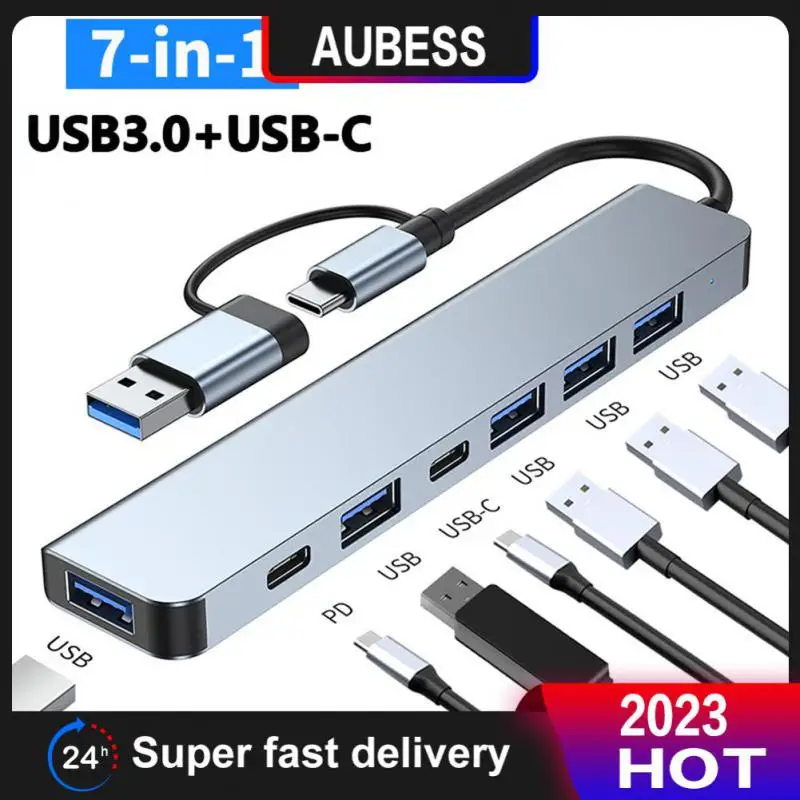 

Ultra Slim Multi Splitter Converter 4 Port Usb 2.0 Hub Portable Data Hub 3.0 Usb Adapter Station Usb C Hub Usb Hub