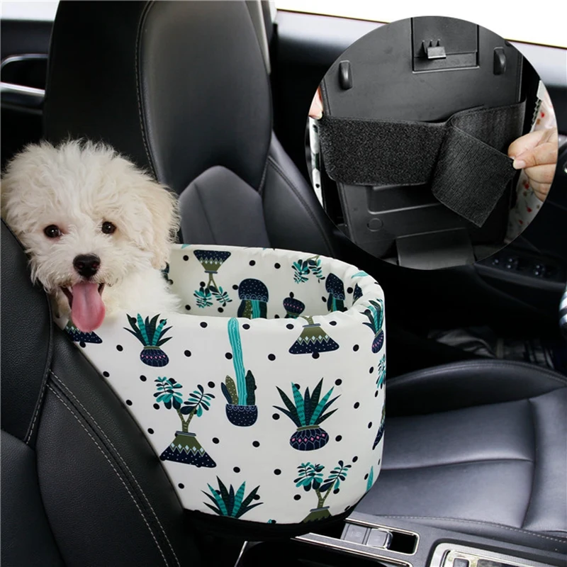 

Puppy Cat Bed For Car Portable Dog Bed Travel Dog Carrier Protector for Samll Dogs Safety Car Central Control Pet Seat Chihuahua