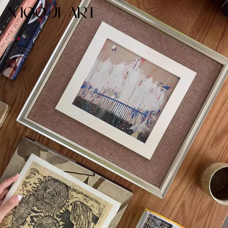 Muji современное средневековое нишевое искусство декоративная живопись спальня