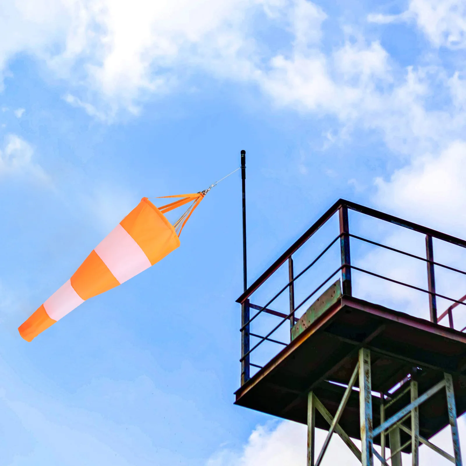

1m Outdoor Fluorescent Windsock Wind Direction Flag for Airport Farm Park