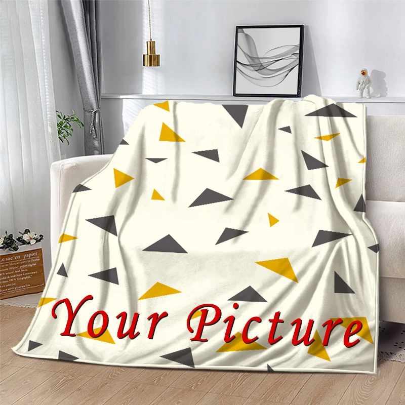 Одеяло из кораллового флиса плюшевое индивидуальное одеяло с принтом сделай сам
