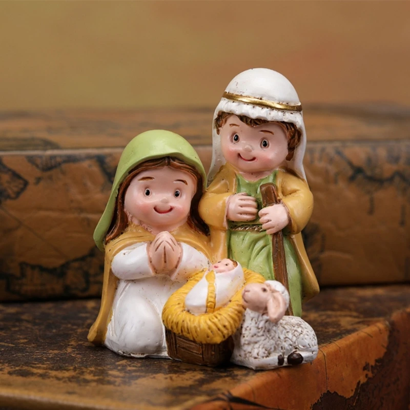 Художественная рождественская фигурка католические фигурки из смолы улучшающие
