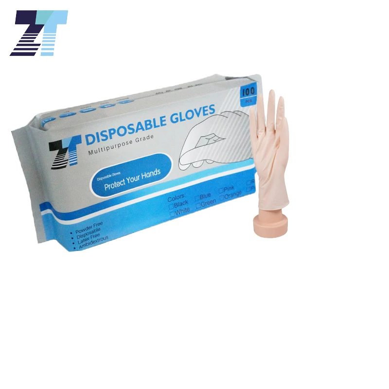 

Cheap High Quality White Color Disposable Latex Gloves Powder Free Laboratory Exam Household Dental Nail SPA Body Salon Glove