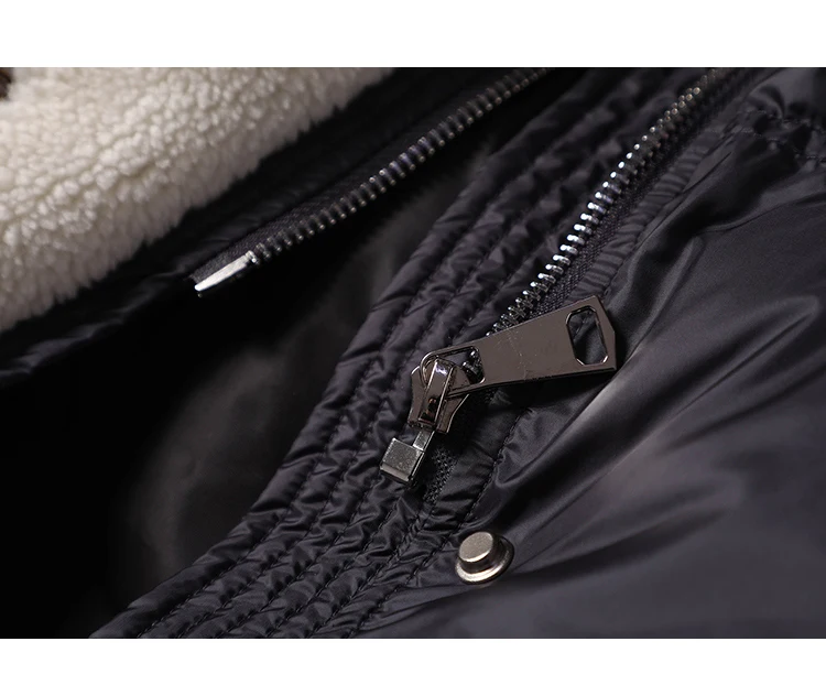 Luxury Design 90%  White Duck Down  Long  Casaco Feminino De Inverno Super Quente  Zipper  Slim  Spliced Jacket and Coat Women