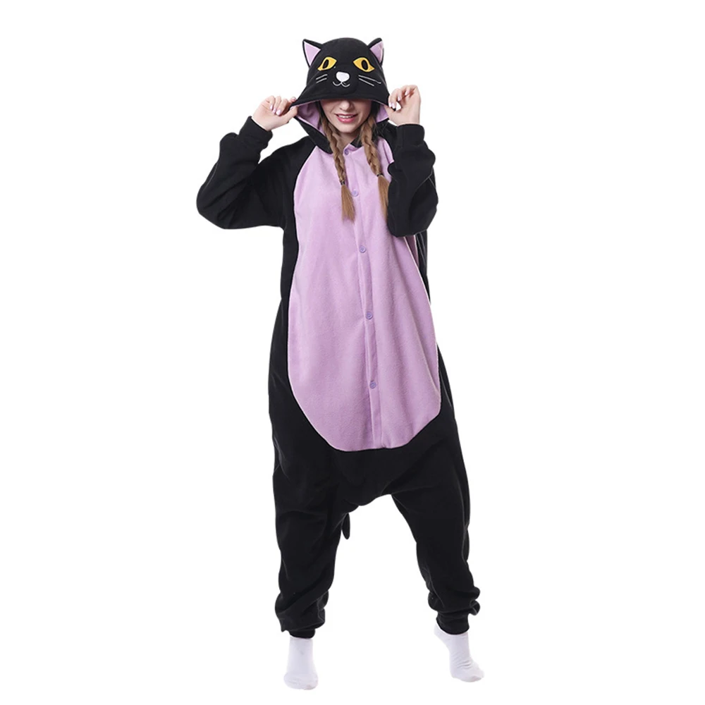For Adults One-Piece Sleepwear Winter Funny Pajamas Set Casual Chic Style Adorable Eye-catching Animal Cartoon Onesies