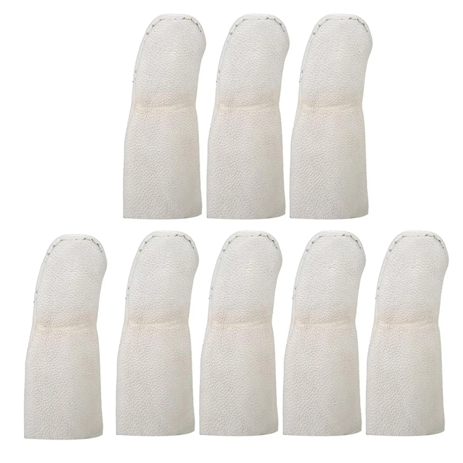 

8Pcs PU Finger Cots Thumb Protector Comfortable Finger Toe Sleeves Reusable Fingers Protective Sleeves for Kitchen Watch Repair