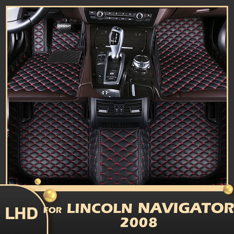 

Car Floor Mats For Lincoln Navigator 2008 Custom Auto Foot Pads Automobile Carpet Cover Interior Accessories