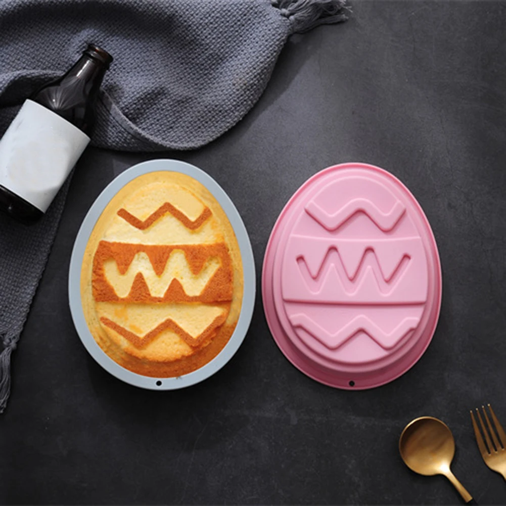

Easter Dinosaur Egg Silicone Mold DIY Ice Cream Fondant Chocolate Cake Soap Making Homemade Craft Baking Pan Mould Tool