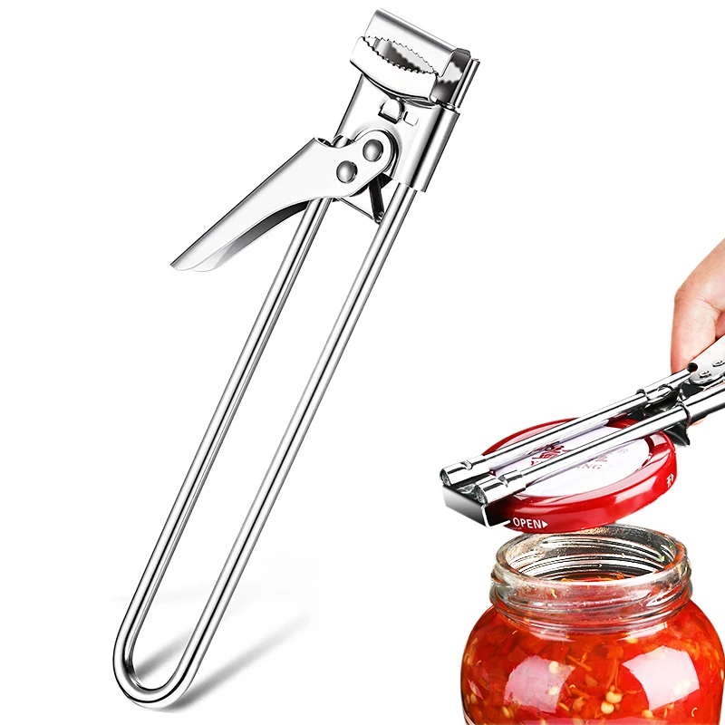 

Adjustable Can Opener Multi-Function Beer Bottle Opener Stainless Steel Manual Jar Opener Kitchen Accessories