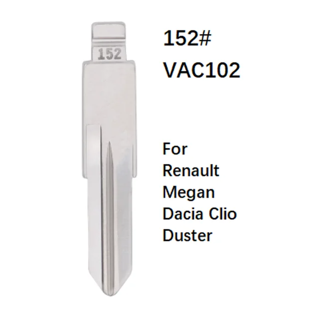 

10 шт., лезвие VAC102 № 152 KD VVDI, необработанный флип #, искусственная задняя часть для Dacia Clio Duster для KeyDiy Xhorse