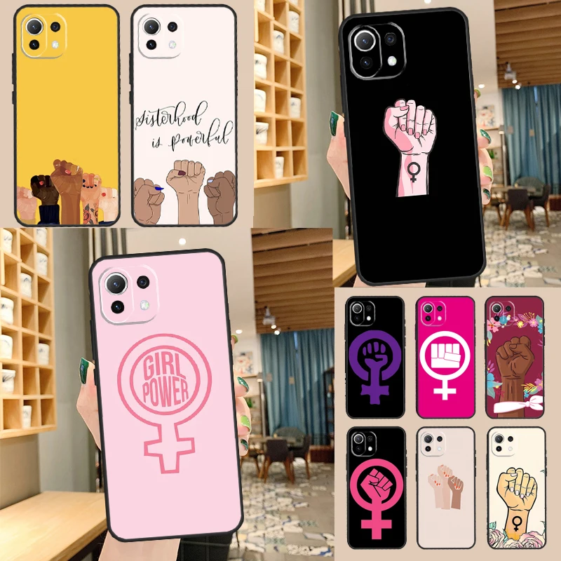 Feminist Fist Symbol Cover For POCO X3 X4 Pro M4 M3 F3 F4 GT Fundas For Xiaomi 11T Pro 12S Ultra Mi 11 12 Lite