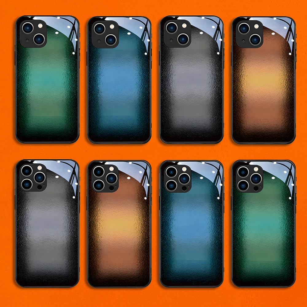 

Art glass shell iPhone 14 13 12 11 PROMAX 7 8 SE2020X XS MAX XR omni-directional anti-fall ultra-thin silicone Phone Case