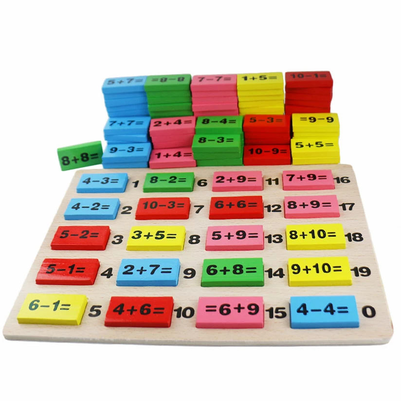

Montessori Wooden Toys Learning Materials Addition Table Board Montessori Toys For 3 Year Olds Busy Board Christmas Gift D44Y