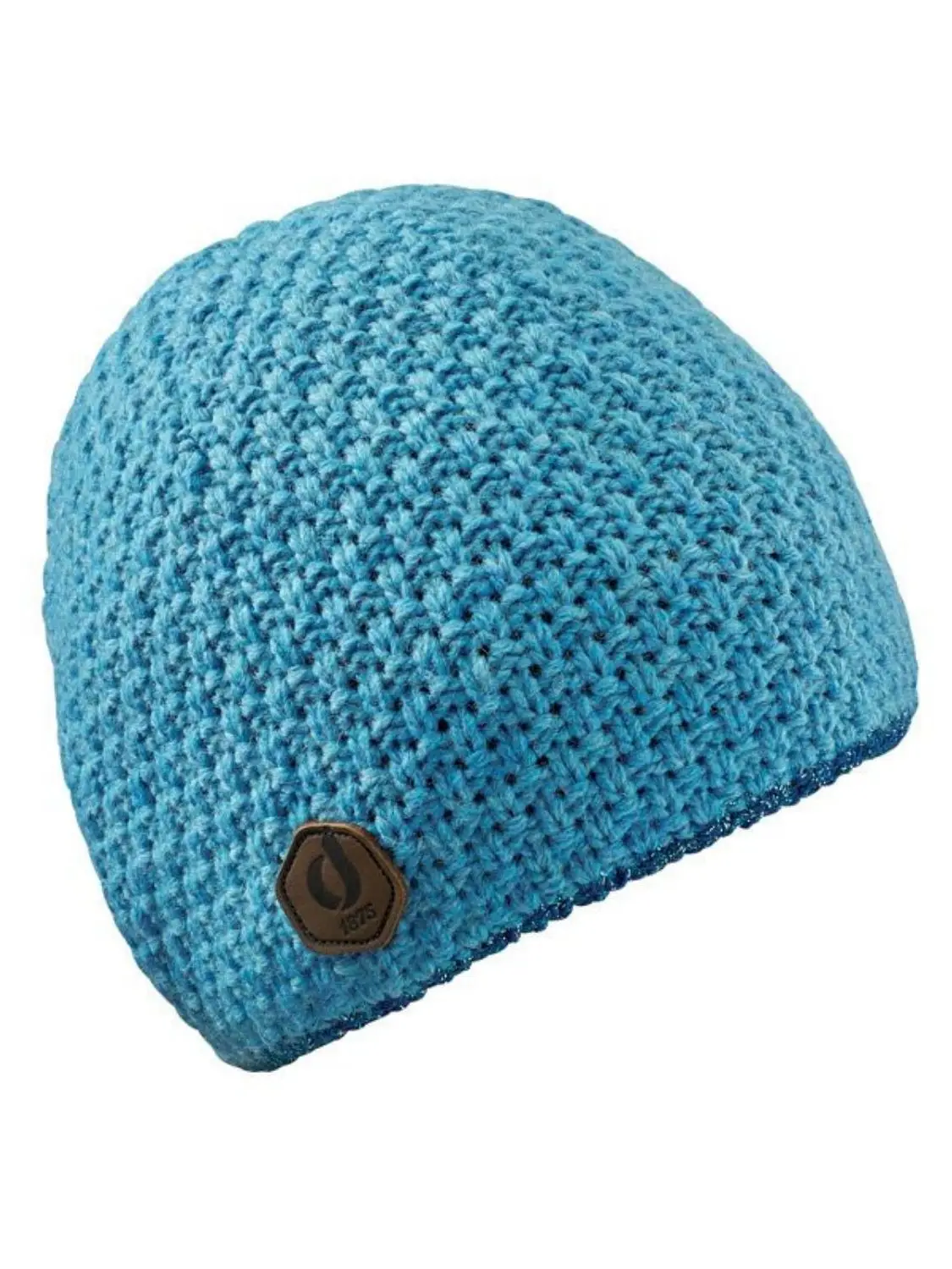 

LEDRAPO Pure Merino Wool Knitted HATS and HEADBANDS,Bonnets et bandeaux APPOLINE Beanie Lagoon Blue, MICROSKATE X LEDRAPO