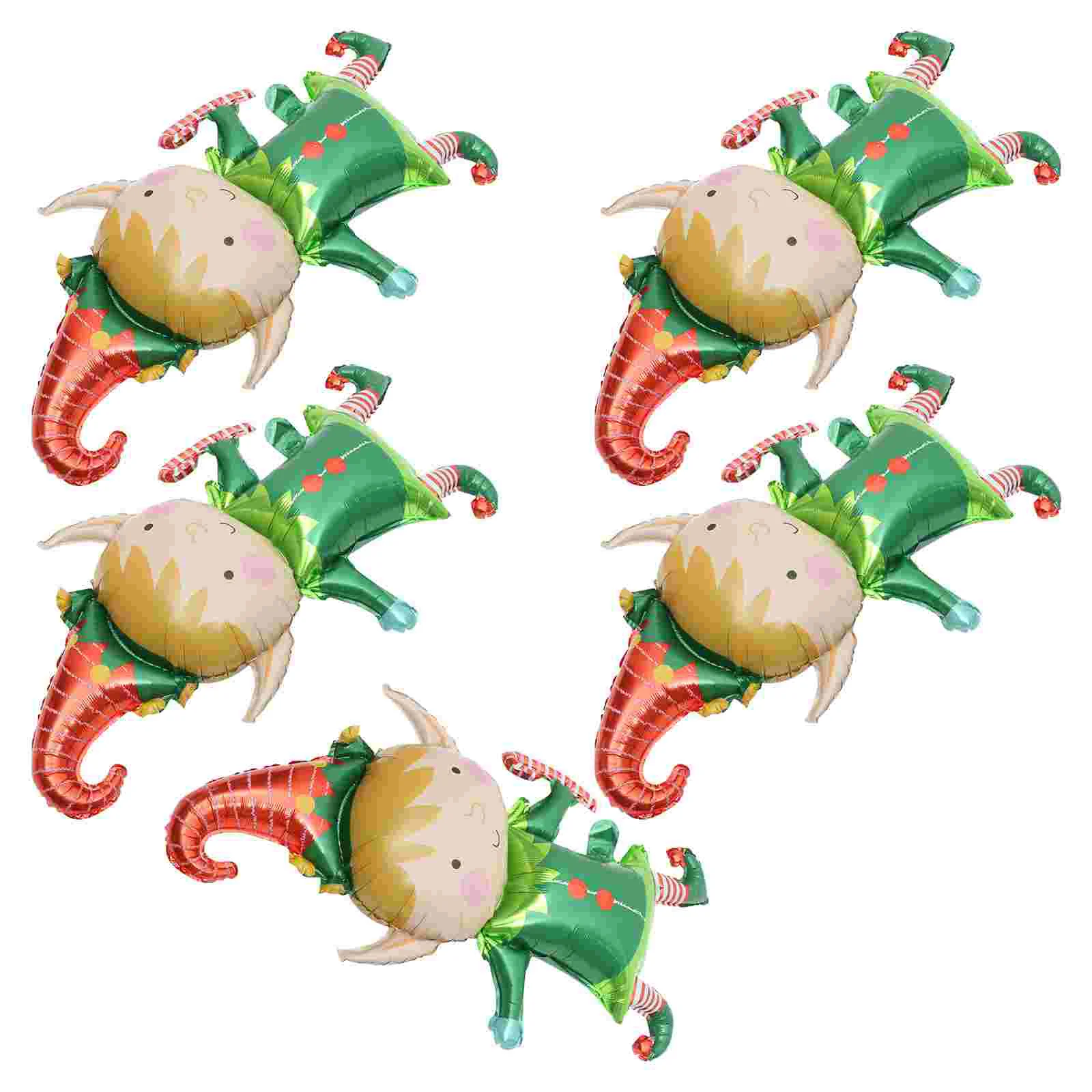 

5 Pcs Dining Table Ballons 3d Inflatable Elf Aluminum Film Decorative Party Balloon