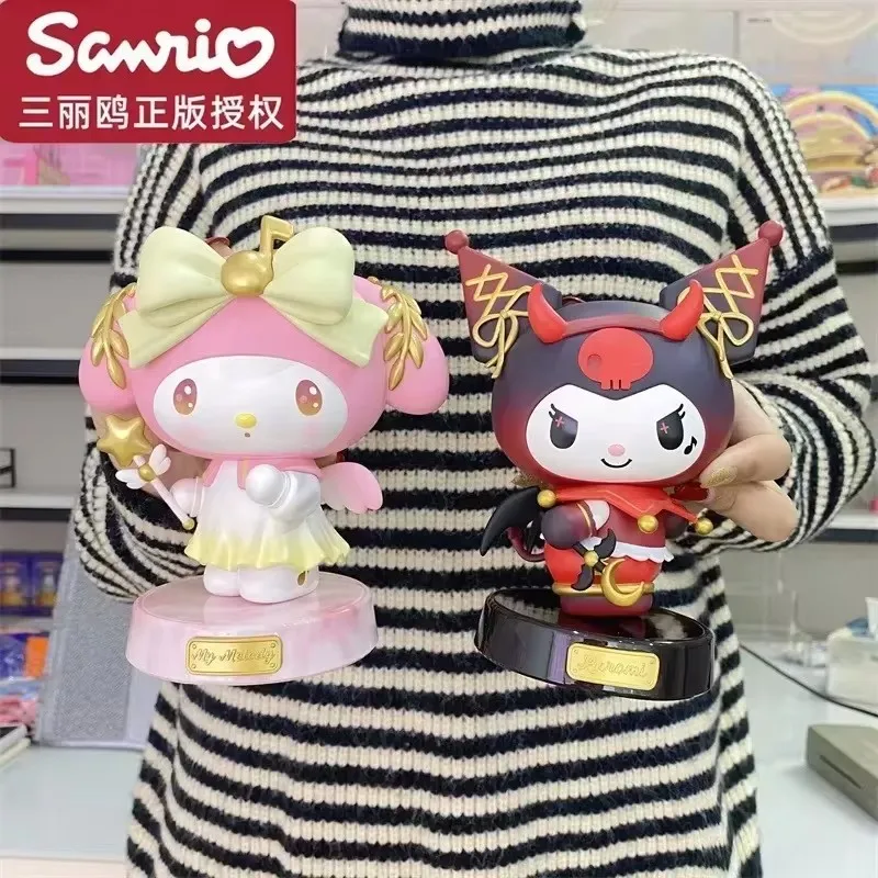 Фото 2024 горячая модель Melody Kuromi Miniso Sanrio Leshen ПВХ цветная коробка украшения милые фигурки куклы модель игрушки собирать дети каваи подарки №4