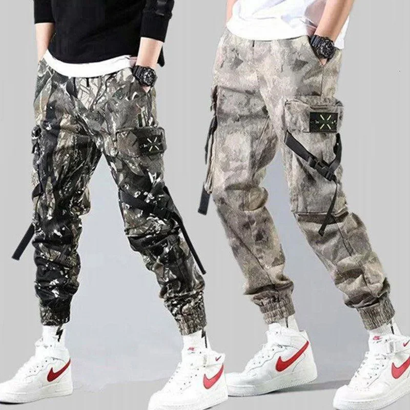 

Japanese Korean Joggers Cargo Pants Men Military Camouflage Streetwear Oversize Fashion Trend Male Clothing Harajuku Sweatpants