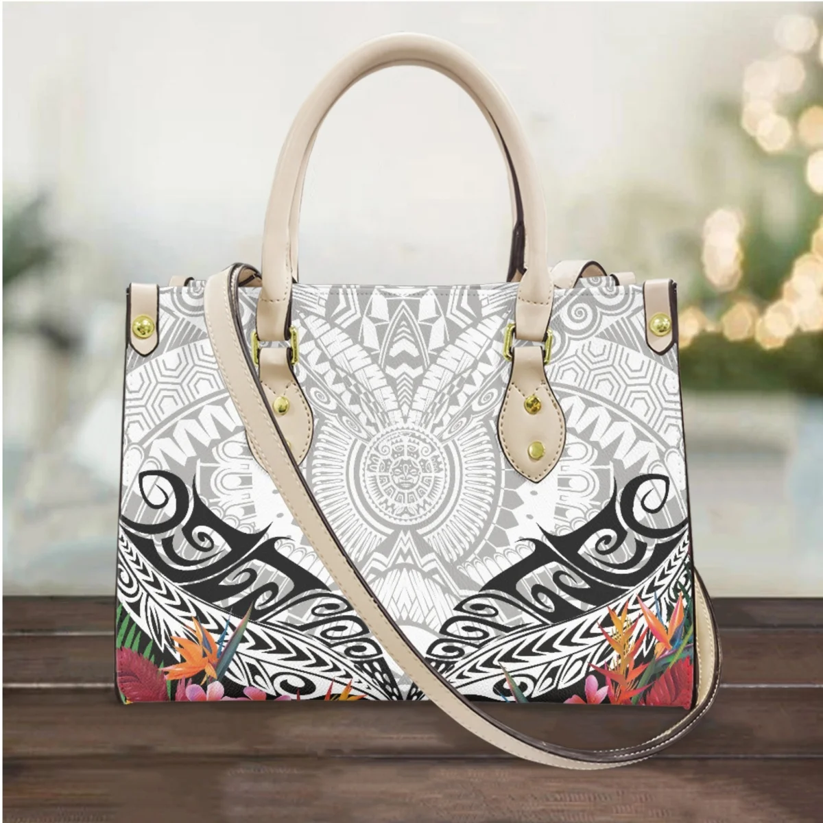 

Полинезийская традиционная племенная женская сумка-клатч с принтом, повседневная сумка-мессенджер из искусственной кожи в стиле ретро, модный Повседневный Кошелек для монет для девушек