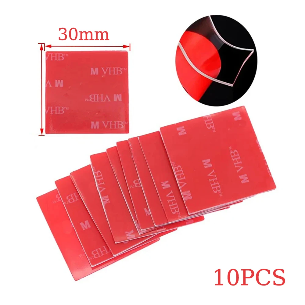 Прозрачная акриловая двусторонняя клейкая нано-лента, прочная клейкая водонепроницаемая нано-лента, не оставляет следов, устойчива к высоким температурам, 10 шт.