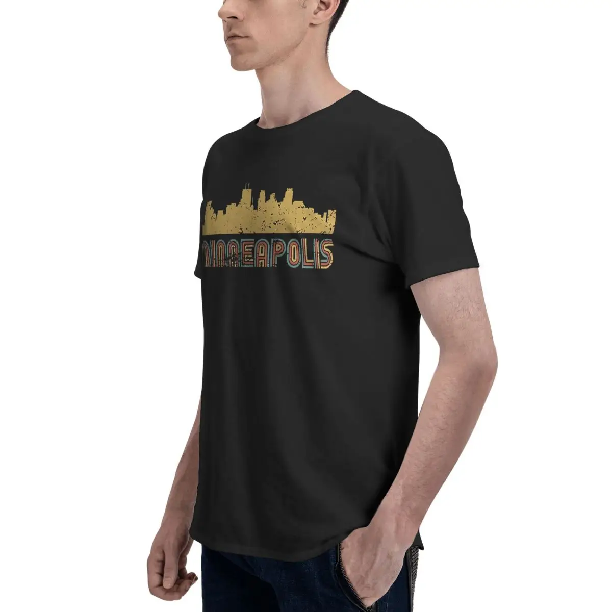 Minneapolis Skyline 100% хлопок повседневные дышащие мягкие всесезонные удобные футбольные