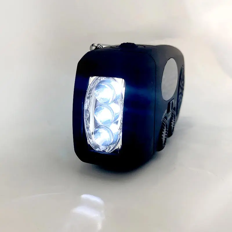 Ручка на солнечной батарее с динамиком Радио Power ed AM/FM/WB радио для погоды