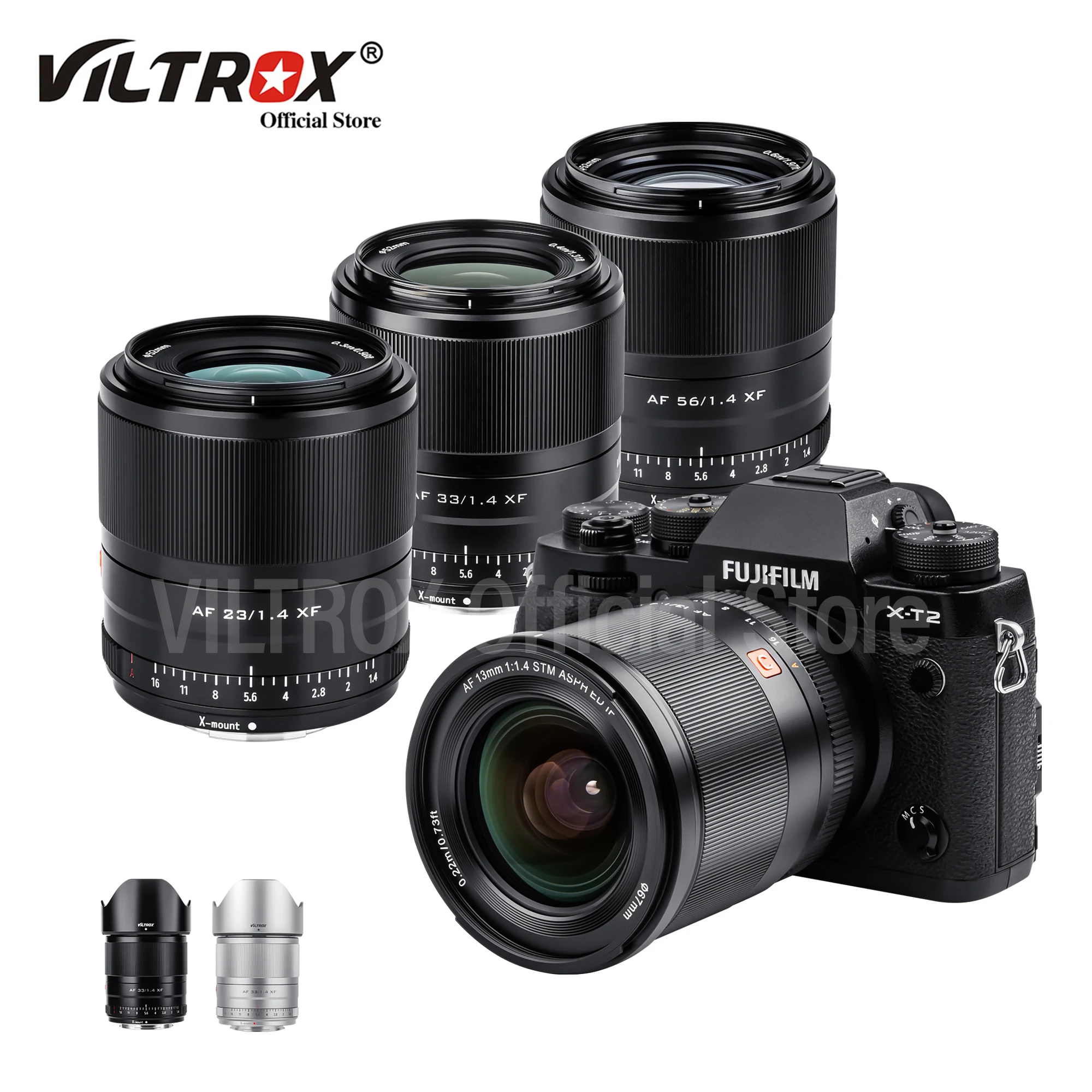 

Viltrox 13 mm 23 mm 33 mm 56 mm F1.4 Objectif Fuji Mise au point automatique Objectif ultra grand angle Prise en charge Eye AF D