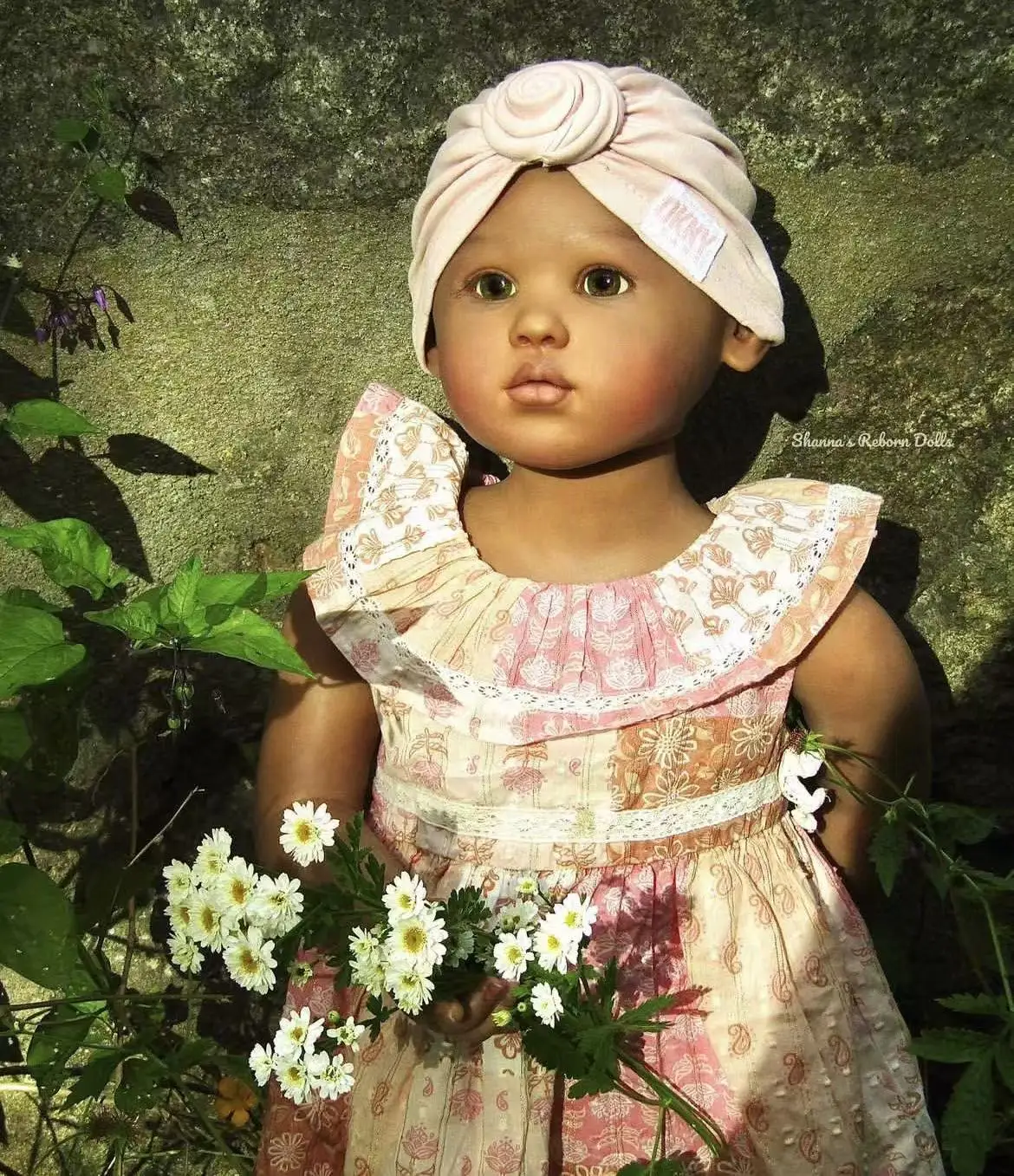 FBBD Индивидуальная ограниченная поставка 84 см Reborn Baby Louisa с темной кожей без