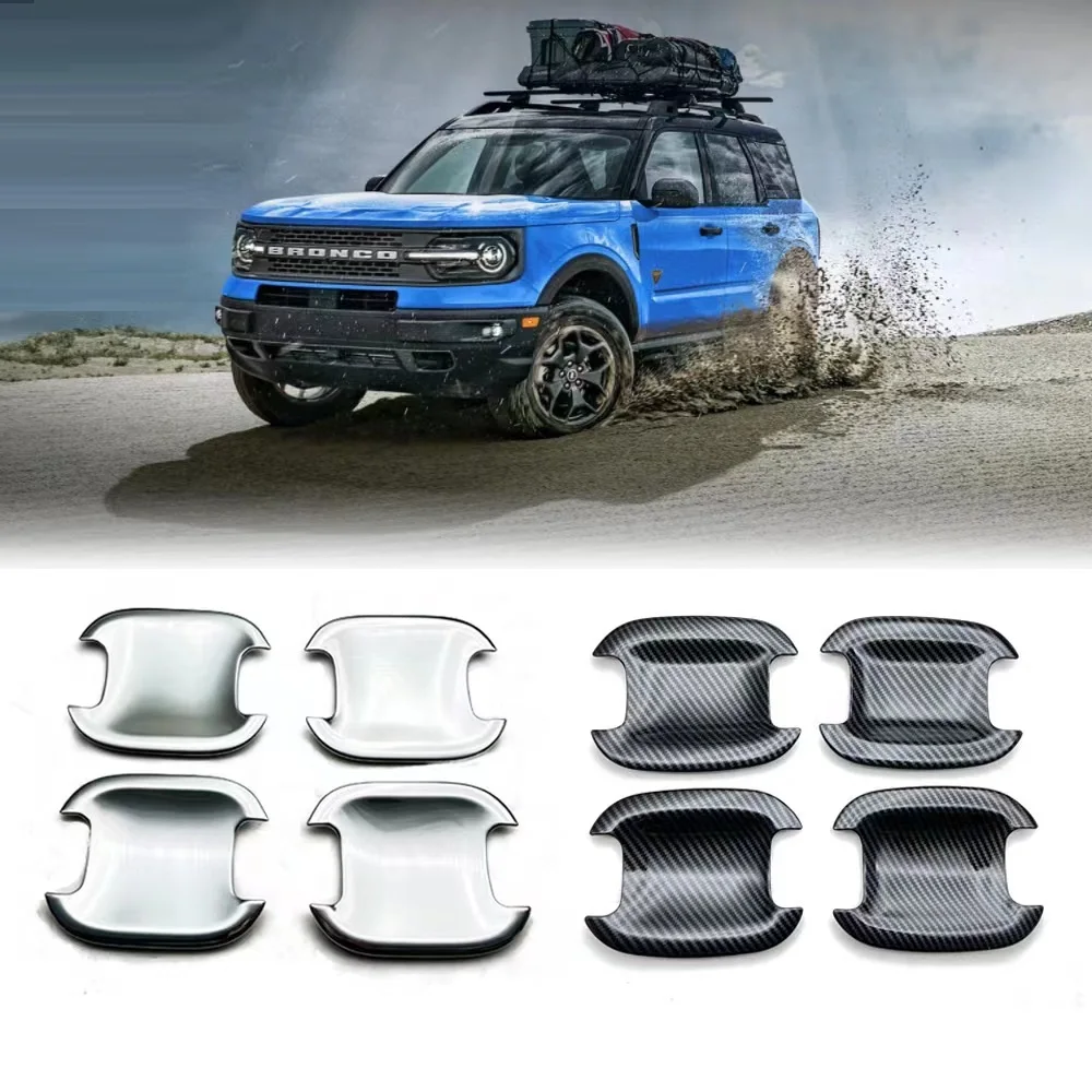 

2021 Exterior Trims Plate Cover Fit For Ford Bronco 2022 2023 Door Handle Bowl Cover Auto Accessories
