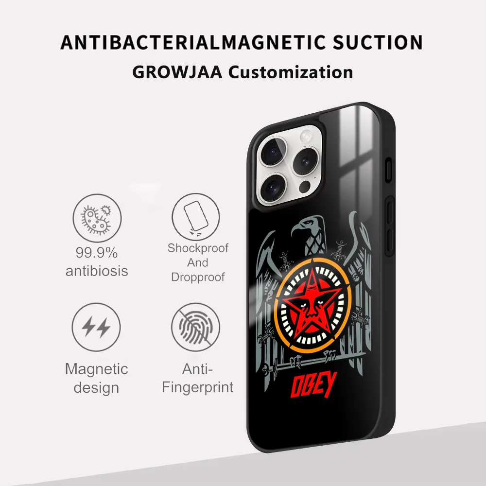 Модный чехол для телефона Star O-OB-B-eys iPhone 16 15 14 13 12 11 Pro Max Plus Mini Новый магнитный