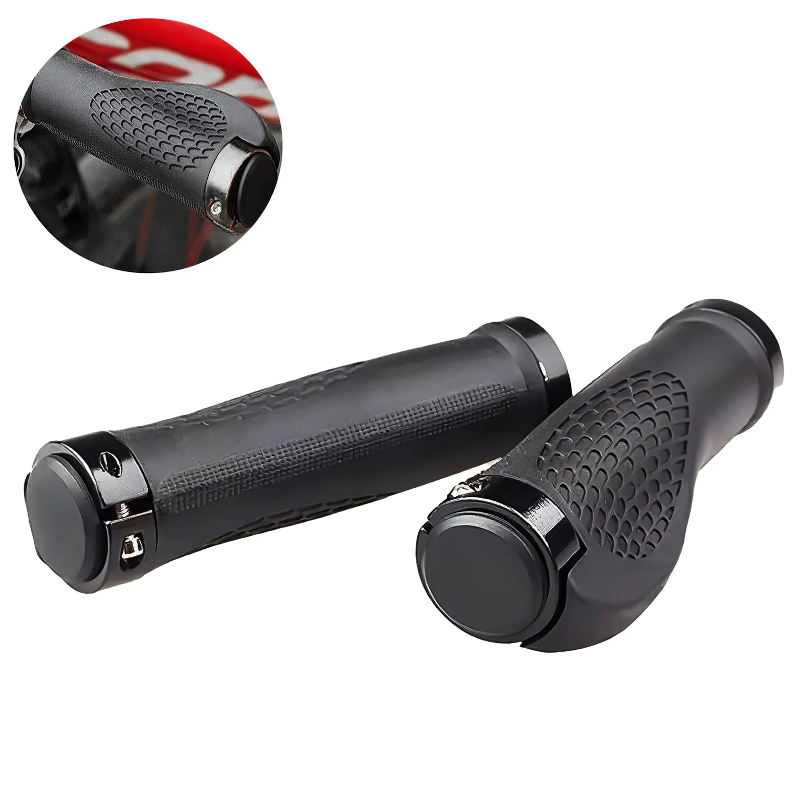 

1 Pair Bicycle Handlebar Ergonomic Mountain Bike Grips Universal Handlebar Grips Wearable Handlebar Cover