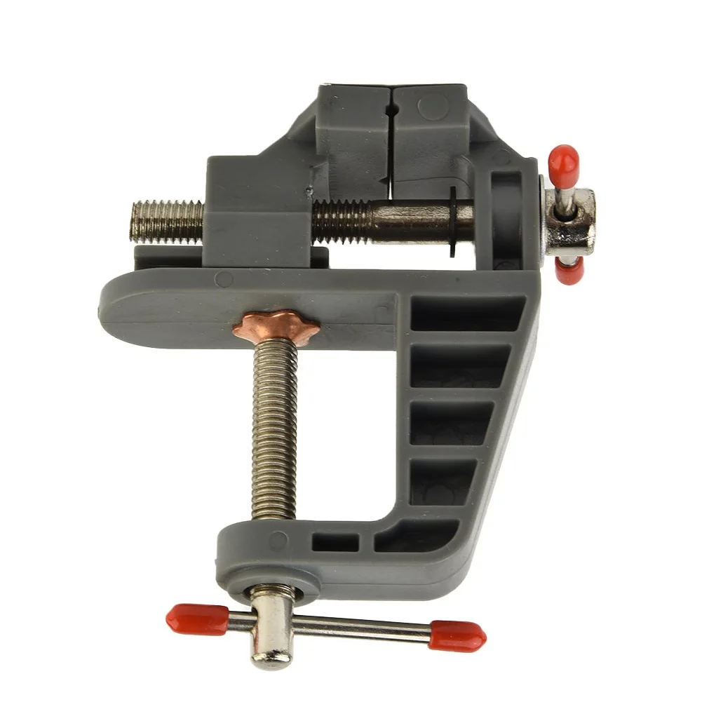 

Mini Adjustable Fixed Electric Small Table Bench Vise 360 ° Rotatable Grinder Rotary Hand Drill Suction Cup Fixed Frame
