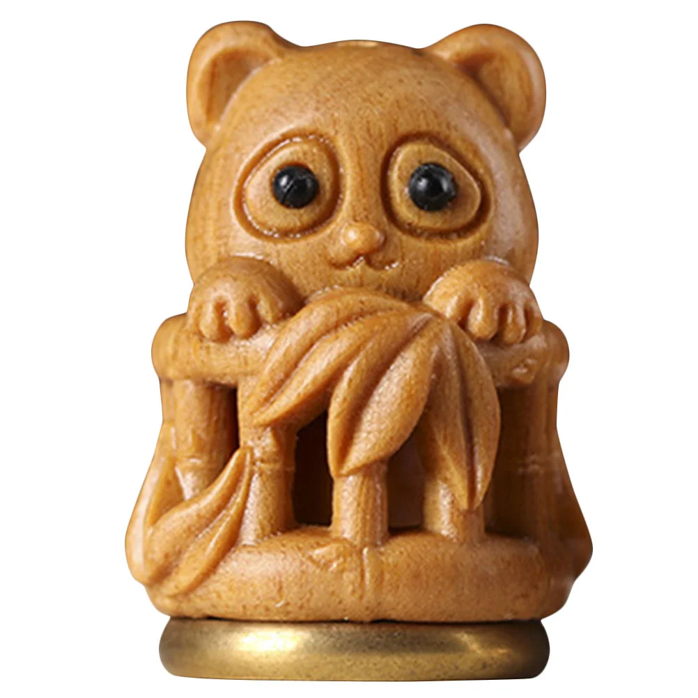 

Wood Trim Wooden Panda Pendant Aroma Beads Holder Diffuser Hollow Decorative Aromatherapy Bottle Supply DIY Sachet Fragrance