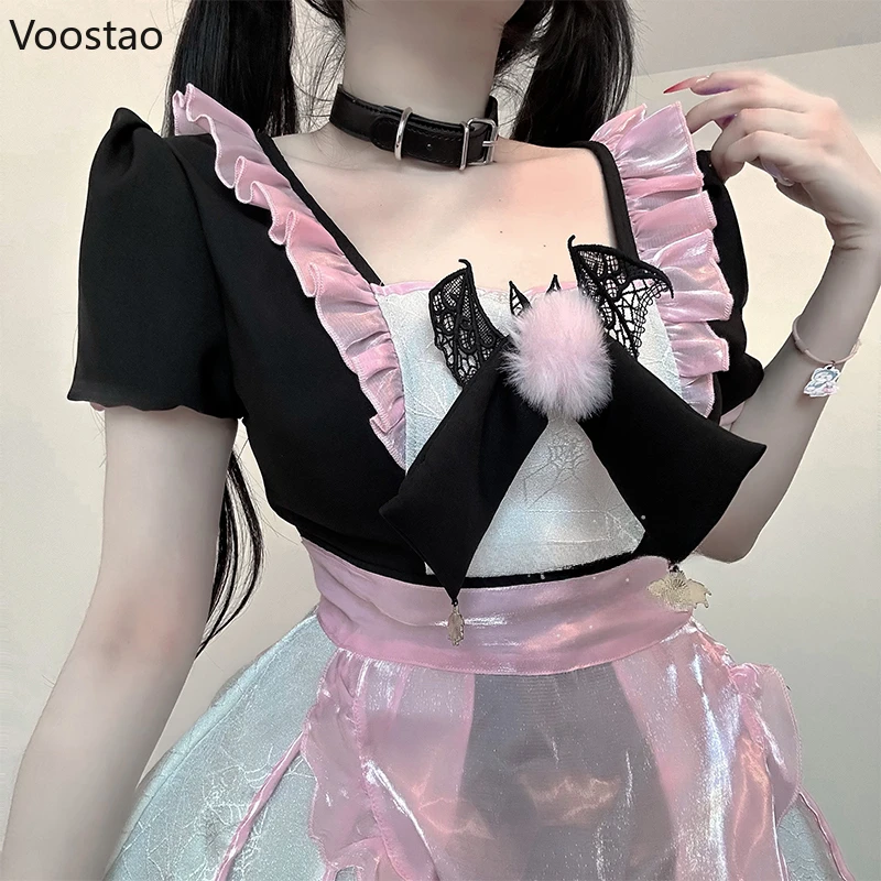 Женское платье для вечеринки в готическом стиле пикантные костюмы горничной