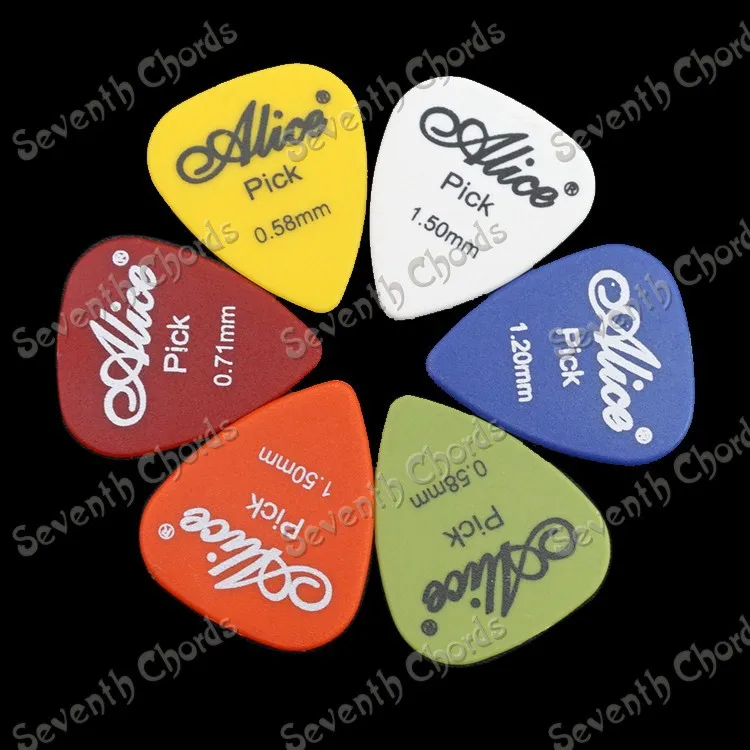 

24 Pcs Mix Color Frosted Slip Guitar Picks Plectrums Plectra 0.58mm,0.71mm.0.81mm,0.96mm.1.2mm,1.5mm for choose (AP-Q-20)
