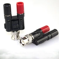 1pcs connector bnc male plug to banana female jack rf adapter coaxial adapte connector