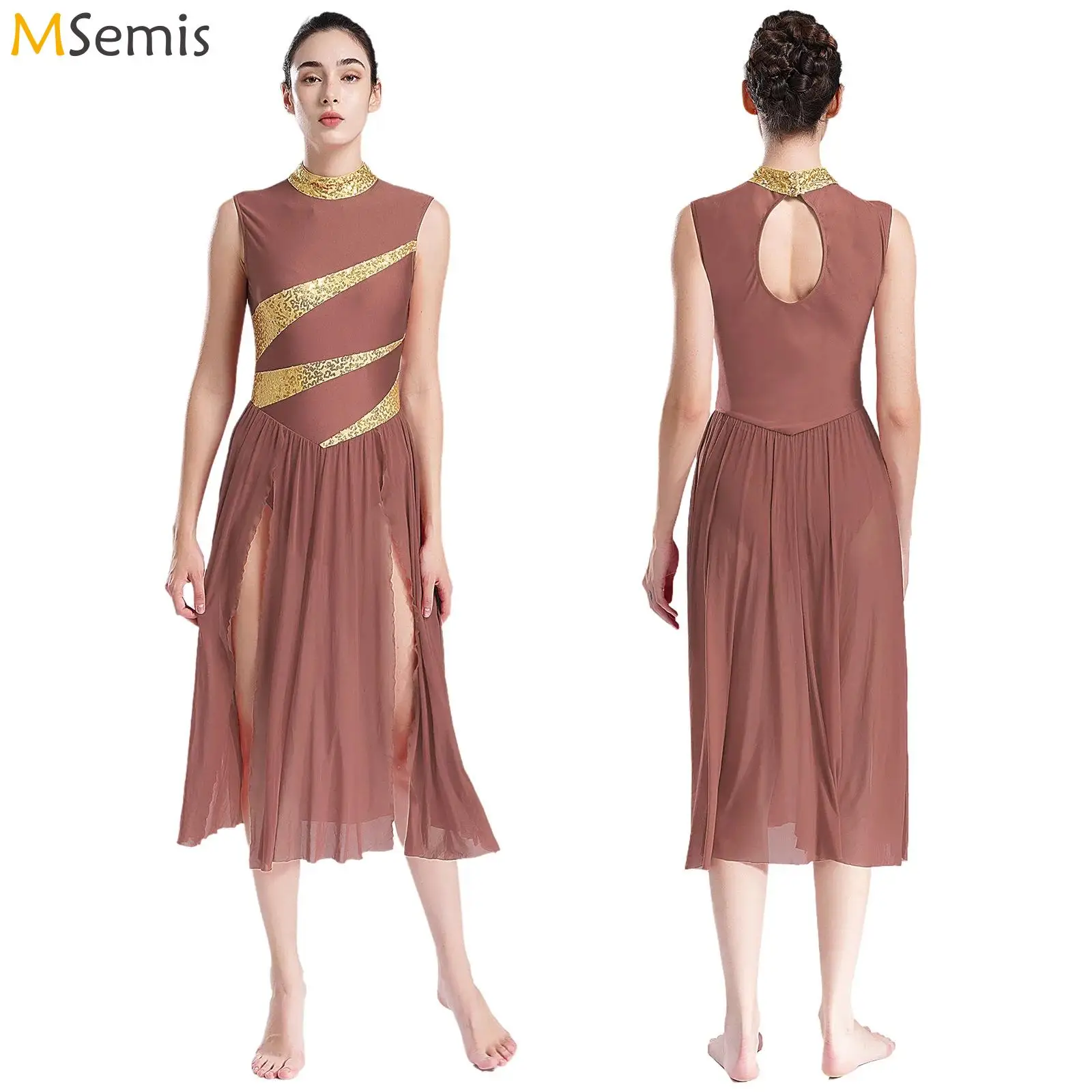 Женские современные лирические танцевальные платья без рукавов прозрачная