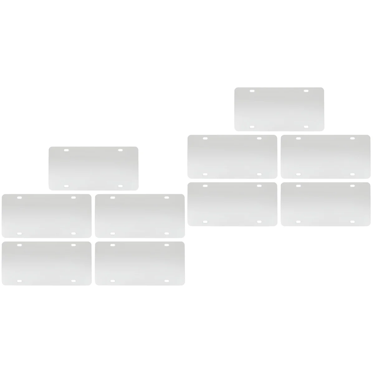 

License Plate Tag Thermal Transfer Plate License Tag DIY Heat Plates Car Automotive Sublimation Registration