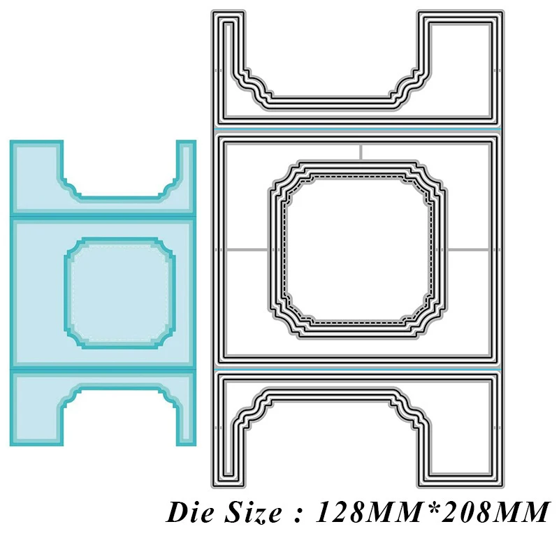 

Металлические высекальные штампы в форме окна, открытки, для рукоделия
