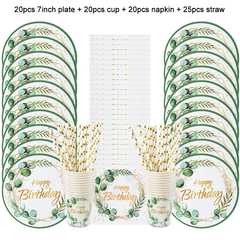 

Одноразовые наборы посуды ZQNYCY из бумаги для вечеринок