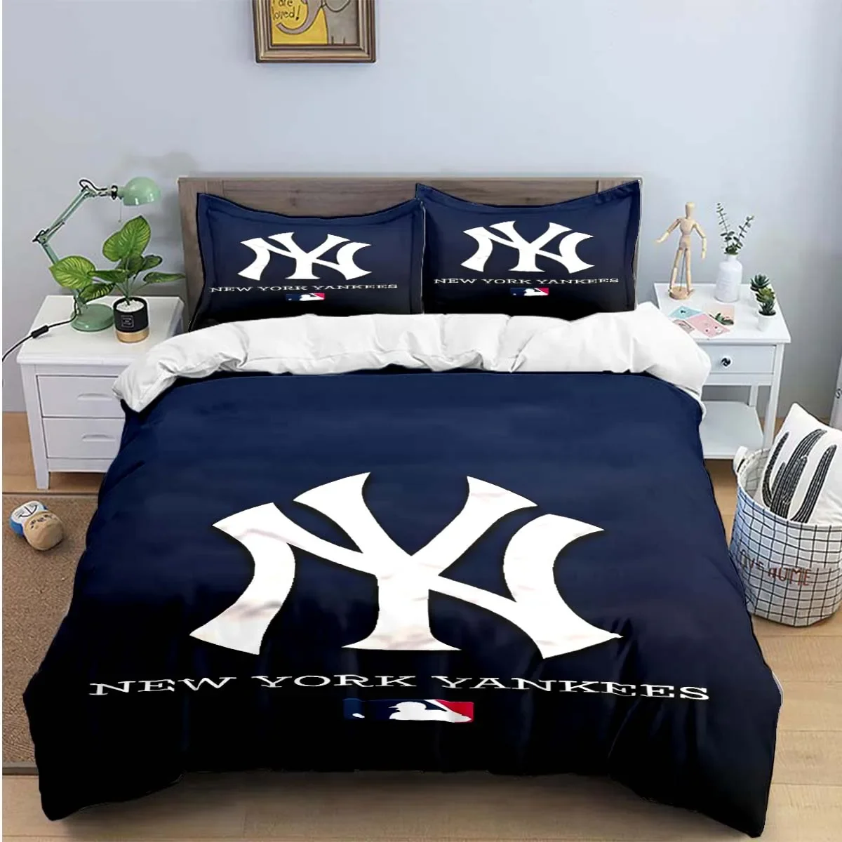 Модные комплекты постельного белья с логотипом Y-Yankees изысканный комплект