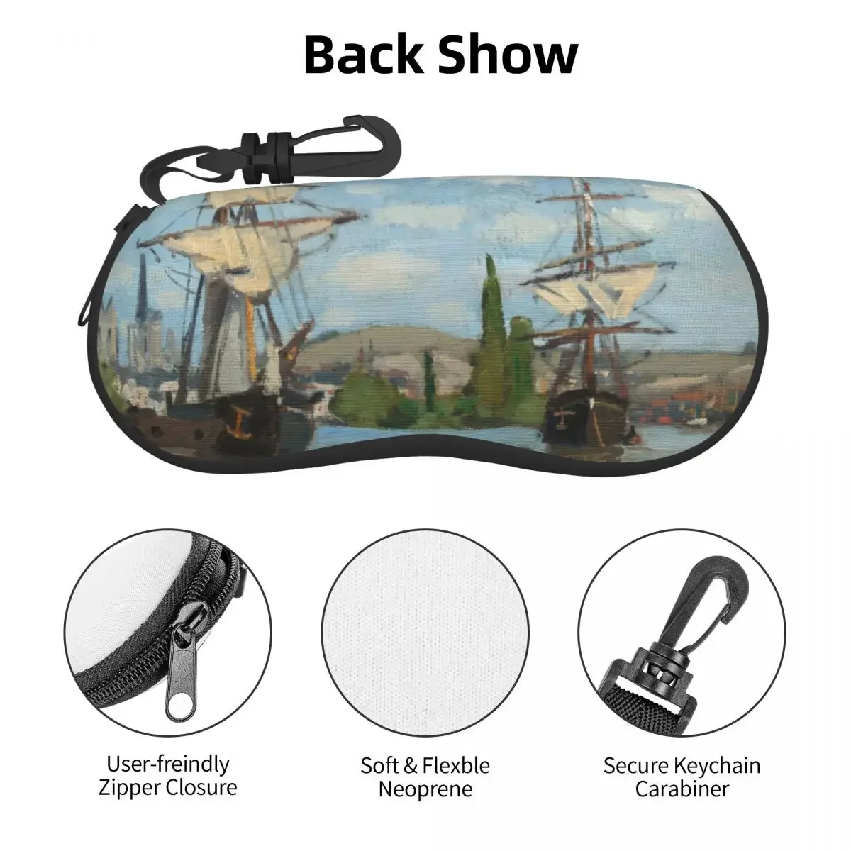 Футляр для очков Клод Моне езды по сене в Руане искусство во французском стиле