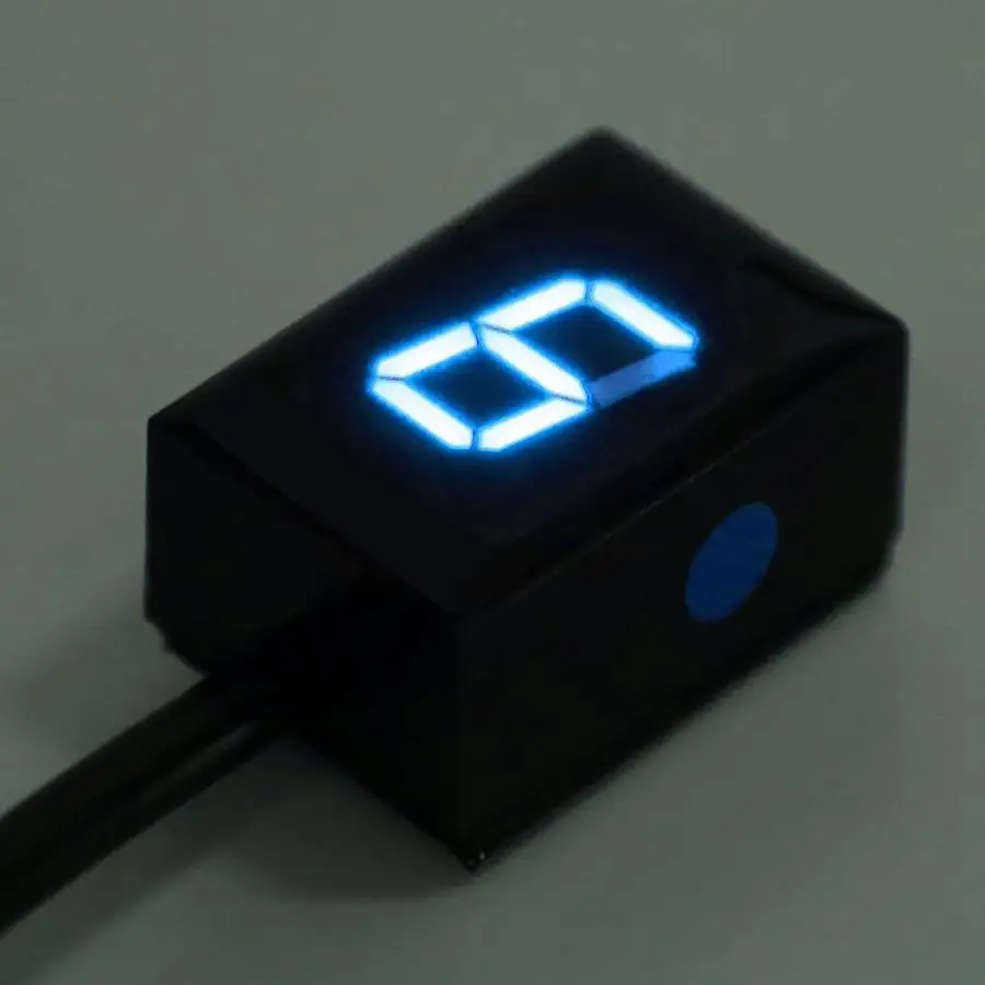 Мотоцикл LED синий индикатор шестерни дисплей скорость цифровой рычаг