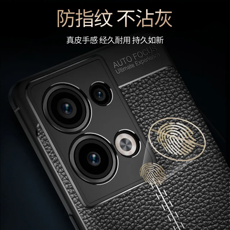 For OPPO Reno 9 Pro Plus Case For OPPO Reno 9 Pro Plus Cover Shockproof TPU Soft Leather Style Phone Coque Fundas Bumper