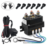 universal 12v 250a electric winch relay wireless remote control relay control system box wire combination kit for atv utv