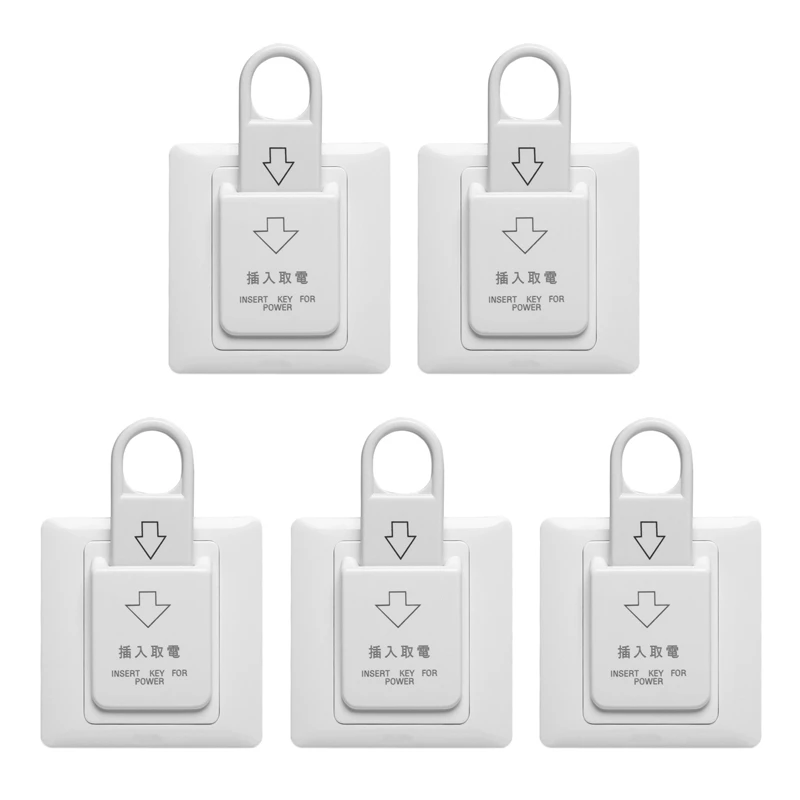 

5X High Grade Hotel Magnetic Card Switch Energy Saving Switch Insert Key For Power