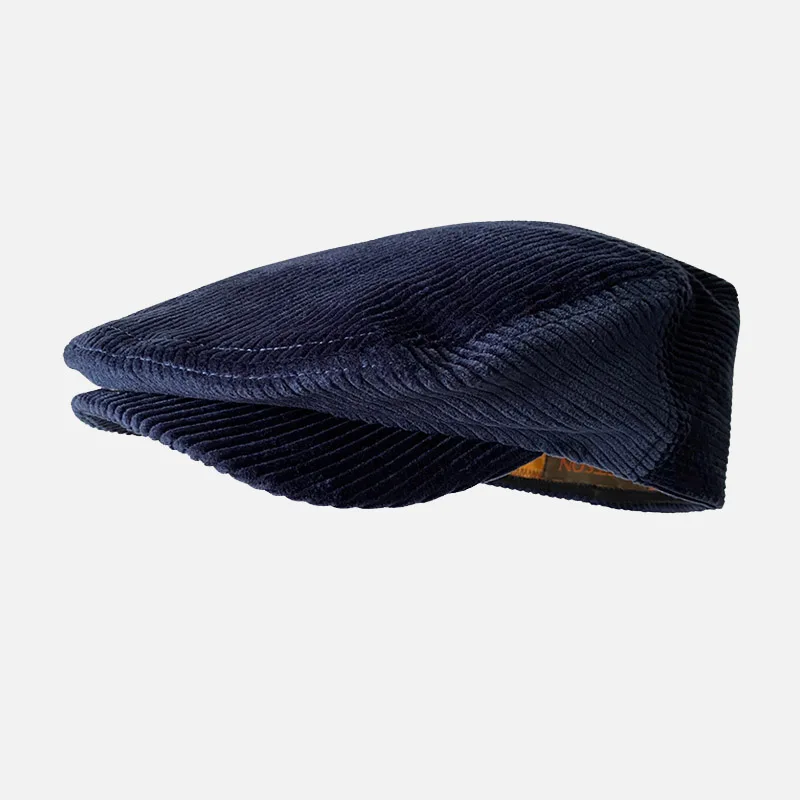 

Vintage Gatsby Hats Ivy Cap for Men Women Blue Corduroy Golf Driving Cap Top Grade Flat Cabbie Cap Men Women Spring Autumn