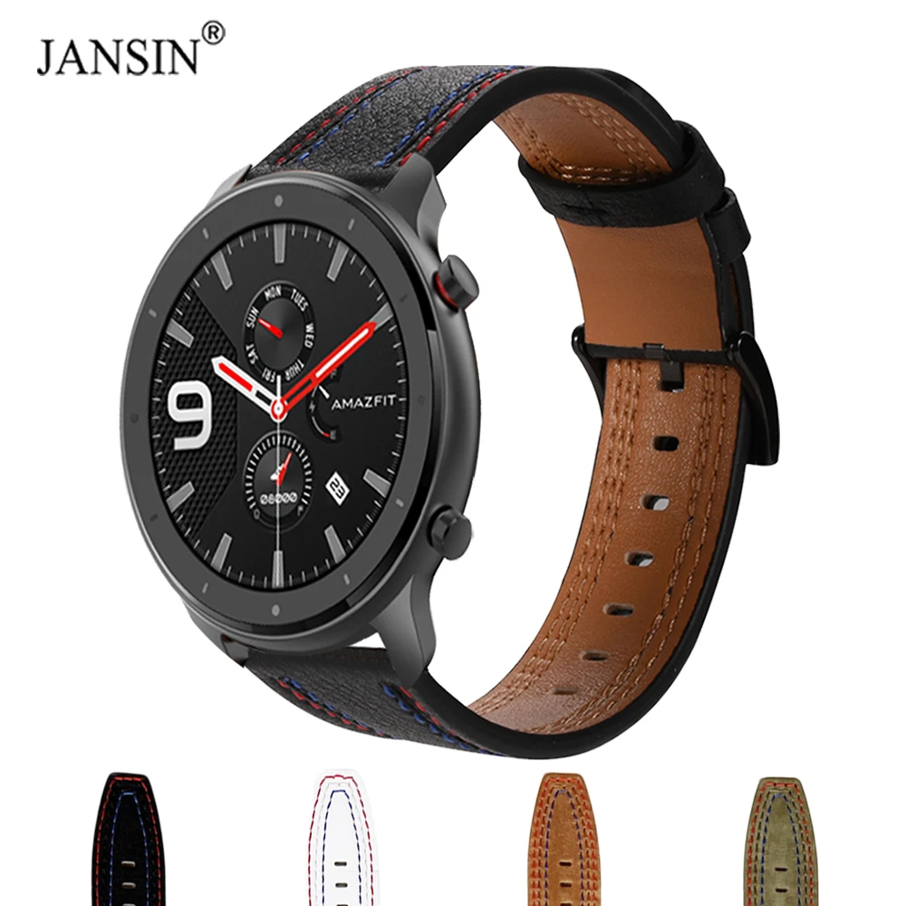 

Leather Strap For Amazfit GTR 47mm Watchband Bracelet For Huami Amazfit GTR 47mm Wristband Replacement Correa Belt Accessories
