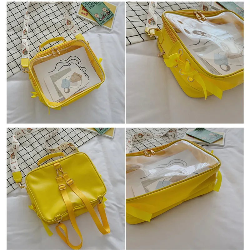 

Waterproof Bag Cute Female Clear Backpack Transparent Backpacks Ita Shoulder Bag for Teenage Girl Women Jelly Bagpack Pvc Bag