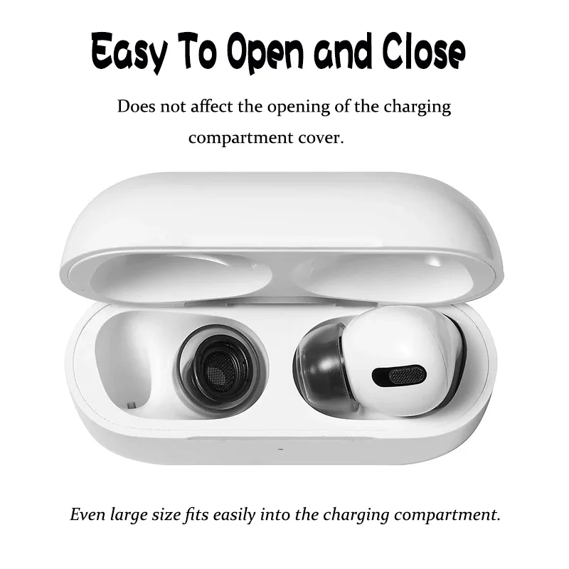 Улучшенные Силиконовые амбушюры для наушников Apple AirPods Pro противоскользящие